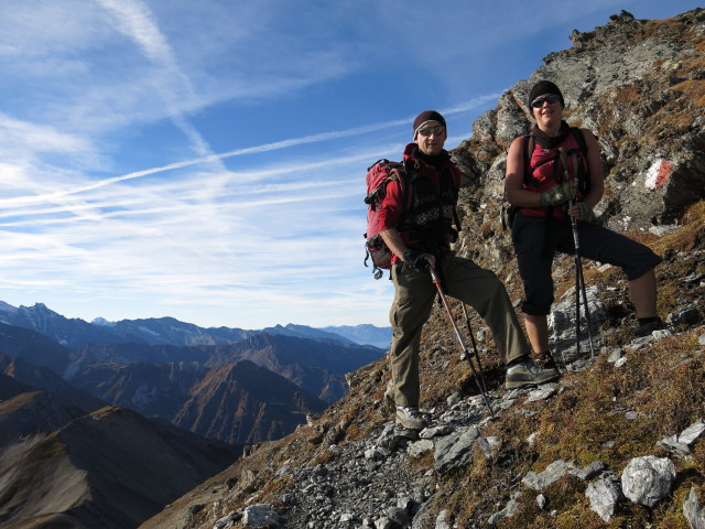 Christoph und Gudrun zwischen Lizumer B&ouml;den und Geier (19. Okt.)