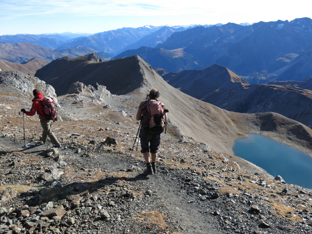 Christoph und Gudrun zwischen Geier und Gsch&uuml;tzspitzsattel (19. Okt.)