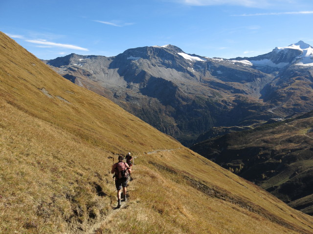 Gudrun und Christoph zwischen Wandspitze und Weitental (19. Okt.)