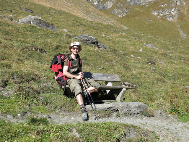 Christoph zwischen Schleierfall und Hintertux (19. Okt.)