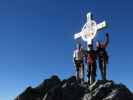 Ich, Gudrun und Christoph auf der Lizumer Sonnenspitze, 2.831 m (18. Okt.)