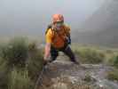 Via Ferrata Ezio Ferrari: Axel im Ausstieg