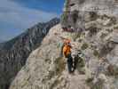 Sentiero Alpinistico Angelo Pojesi: Axel im Einstieg