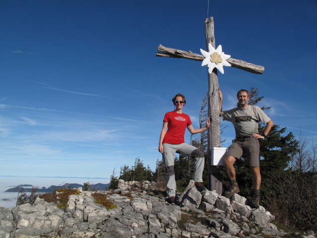 Carmen und ich am Hühnerkogel, 1.474 m