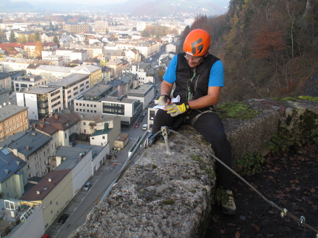 Axel beim Ausstieg