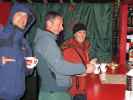 Florian, Erich und Carmen im Weihnachtsmarkt im Türkenschanzpark