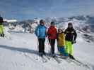 Sandra, Doris, Angelika und ich bei der Bergstation der Seekarspitzbahn, 2.195 m