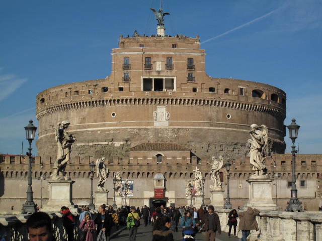 Castel SantAngelo von der Ponte Sant'Angelo aus