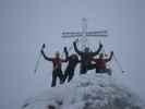 Ich, Anabel, Axel und Erhard am Feldalphorn, 1.923 m