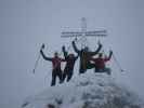 Ich, Anabel, Axel und Erhard am Feldalphorn, 1.923 m