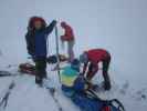 Anabel, Erhard, Lea und Martina am Feldalphorn, 1.923 m