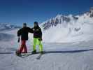 Markus und ich auf der Skiroute Mattun