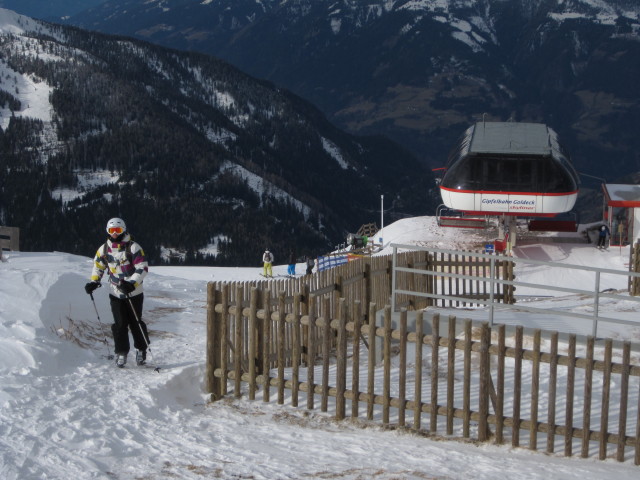 David bei der Bergstation der 6er-SB Gipfelbahn 'Skyliner', 2.117 m