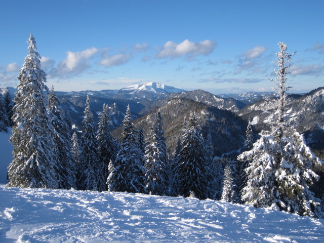 von der Bergstation der Niederalplbahn Richtung Nordwesten