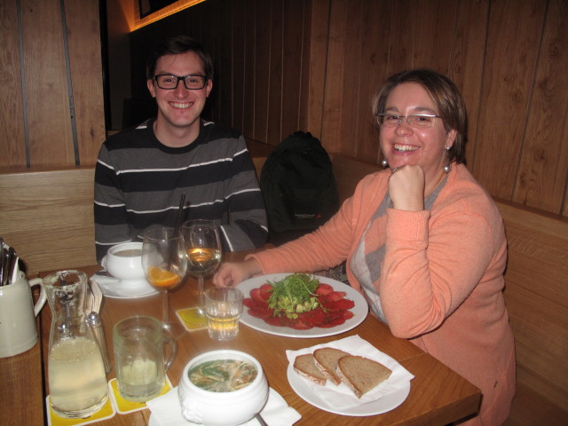 Jakob und Doris in der Restauration Liebhart