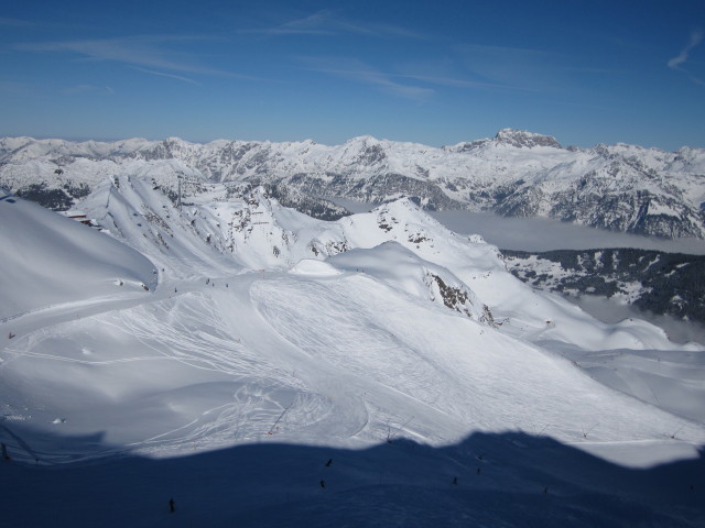 von der Bergstation der Hochalpilabahn Richtung Norden