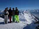 ?, ?, Markus, Ayesha und ich bei der Bergstation der Hochalpilabahn