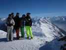 ?, ?, Markus, Ayesha und ich bei der Bergstation der Hochalpilabahn