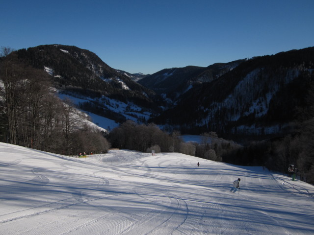 Mama auf der Pfarrbodenabfahrt