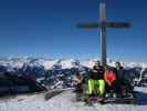 Ich, Sophie und David am Kreuzkogel, 2.027 m