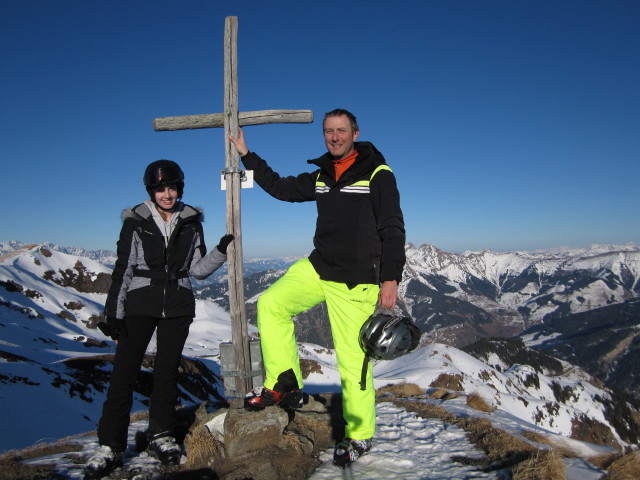 Conny und ich auf der Schwarzwand, 2.194 m