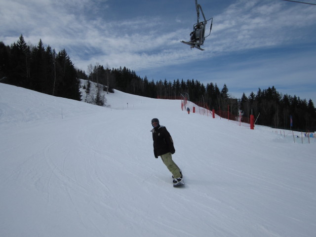 Markus auf der Piste Déviation 1550 (7. März)