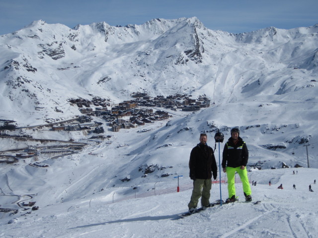 Markus und ich auf der Piste Tétras (8. März)