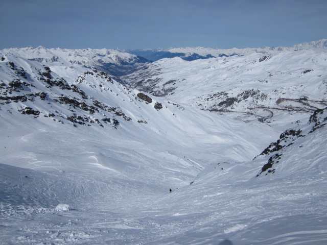 Markus zwischen den Pisten Combe de Caron und Col de l'Audzin (8. März)