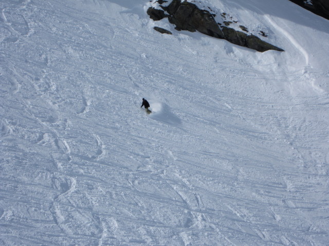 Markus neben der Piste Christaux (8. März)