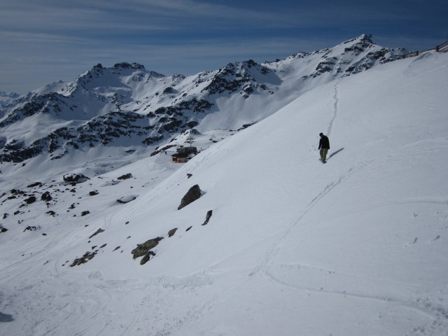 Markus neben der Piste Coraia (8. März)