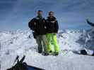 Markus und ich auf der Cime de Caron, 3.193 m (8. März)