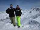 Markus und ich auf der Cime de Caron, 3.193 m (8. März)