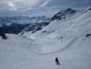 Markus neben der Piste Gentianes (8. März)