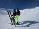 Markus und ich auf der Piste Suisses (9. März)