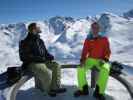 Markus und ich bei der Bergstation des Télésiège Cote Brune, 2.840 m (10. März)