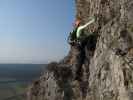 Pittentaler Klettersteig: Sabrina in der ersten Querung