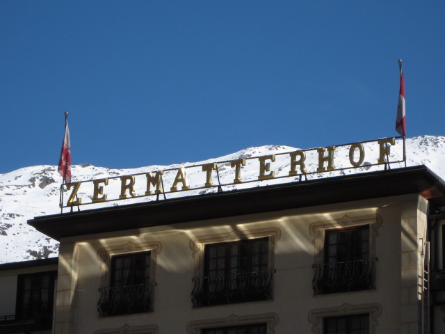 Zermatterhof in Zermatt (28. M&auml;rz)