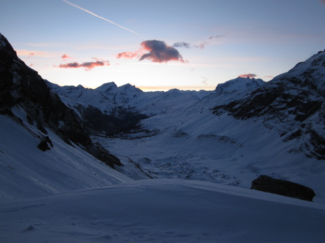 von der Schönbielhütte Richtung Osten (29. März)