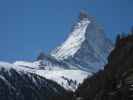 Matterhorn von Zermatt aus (28. März)