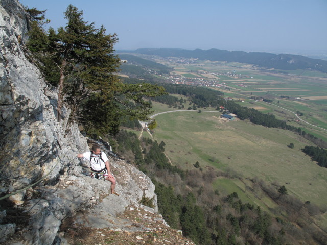 Tirolersteig: Erich in der 5. Seill&auml;nge
