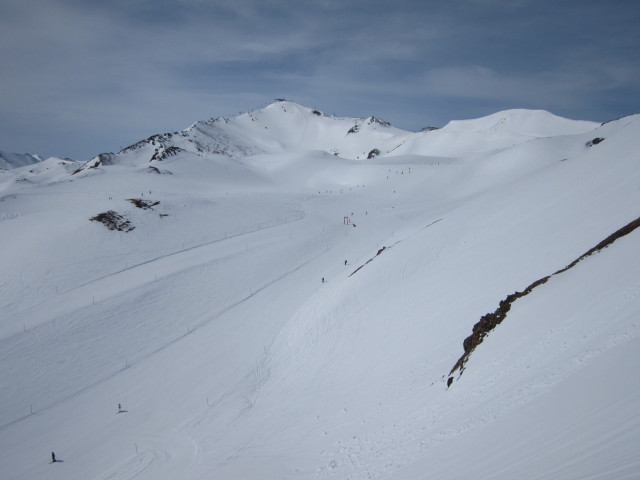 Piste 62 von der Flimsattelbahn aus (12. Apr.)