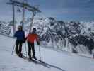 Stefan und ich auf der Piste 35 (14. Apr.)