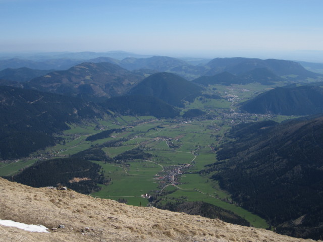 Puchberger Becken vom Berghaus Hochschneeberg aus