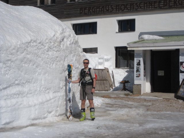 Ich beim Berghaus Hochschneeberg, 1.795 m