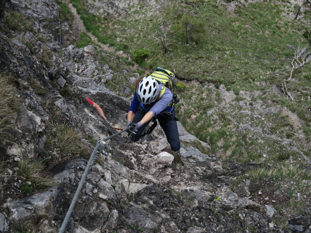 Grünstein-Klettersteig: Romana in der Variante 'Gipfelwand'