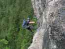 Grünstein-Klettersteig: Christian in der Variante 'Hotelroute'