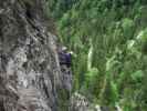 Grünstein-Klettersteig: Romana im Klammerwandl in der Variante 'Hotelroute'