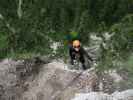 Grünstein-Klettersteig: Sabrina im Klammerwandl in der Variante 'Hotelroute'