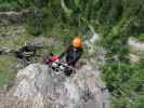 Grünstein-Klettersteig: Stefan und Sabrina in der Variante 'Hotelroute'