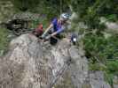 Grünstein-Klettersteig: Stefan und Romana in der Variante 'Hotelroute'